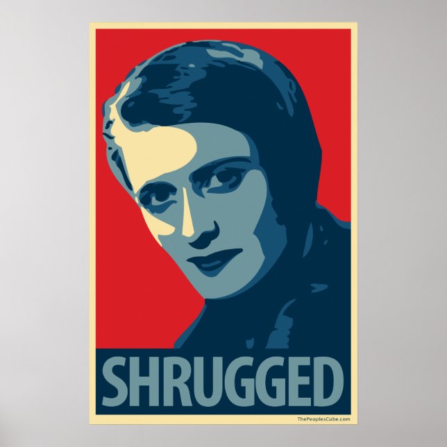 Póster Ayn Rand - Shrugged: Poster de OHP (Frente)