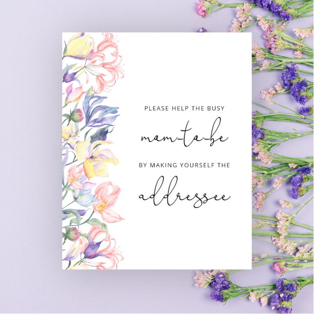 Póster Ayuda de flores para que la futura mamá ocupada es (Subido por el creador)