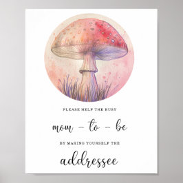 Póster Ayuda de otoño para que la futura mamá ocupada abo