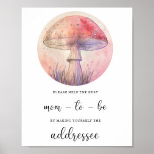 Póster Ayuda de otoño para que la futura mamá ocupada abo