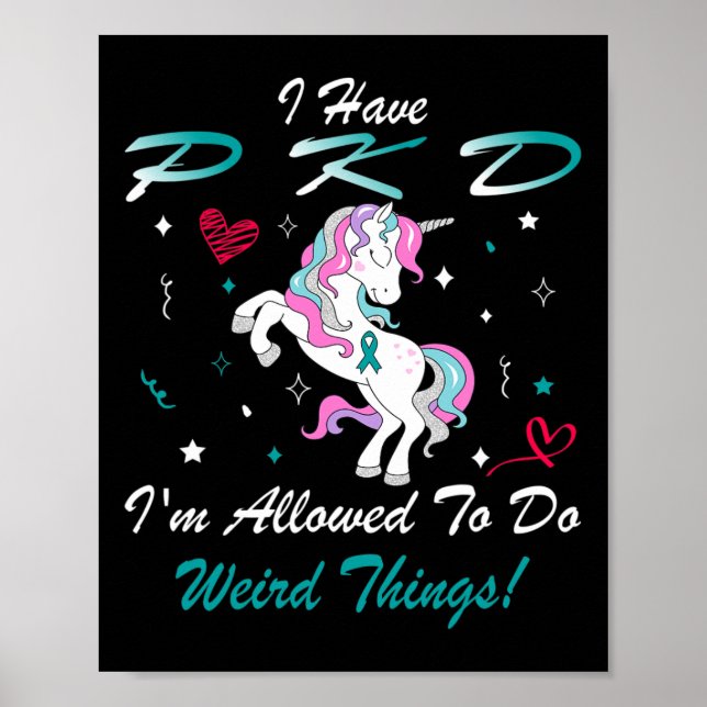 Póster Ayuda de Unicornio para la toma de conciencia sobr (Frente)