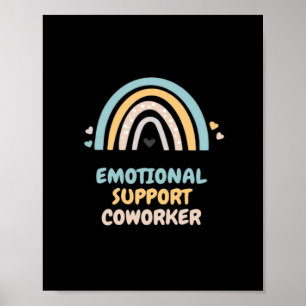 Póster Ayuda emocional Coworker Clásico Meme Viral y Chi