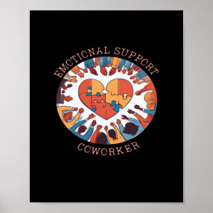 Póster Ayuda emocional Coworker Office Companion Classic
