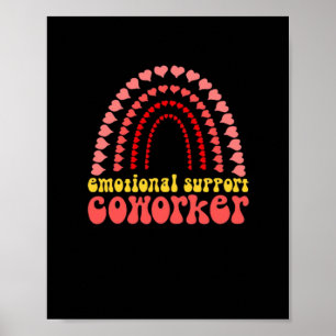Póster Ayuda emocional Coworker Work Bestie Classic