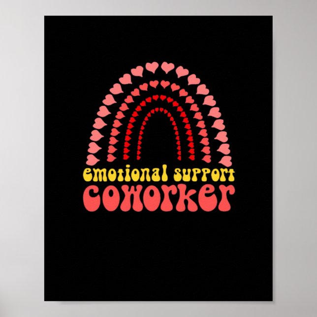 Póster Ayuda emocional Coworker Work Bestie Classic (Frente)