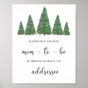 Póster Ayuda en todo el mundo a la madre ocupada que se d