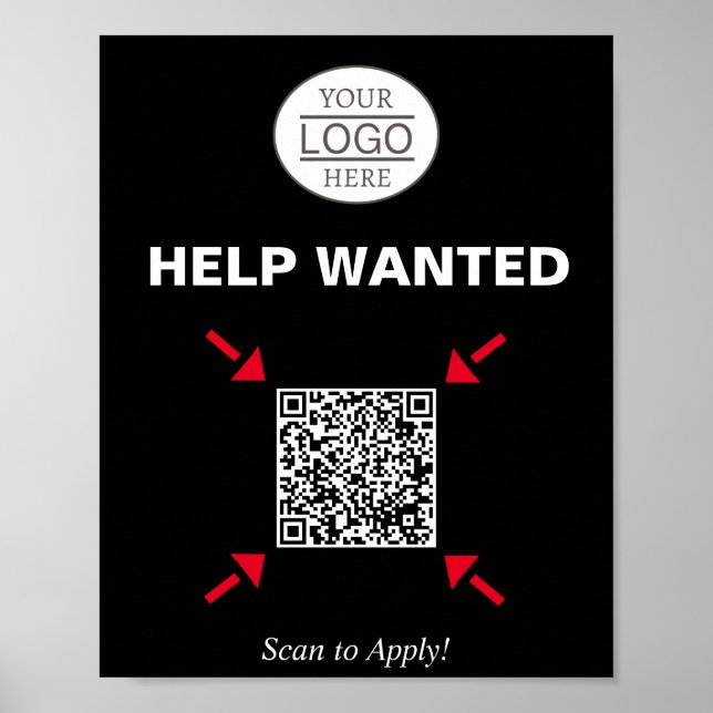 Póster Ayuda para la comunicación de código QR buscado pa (Frente)
