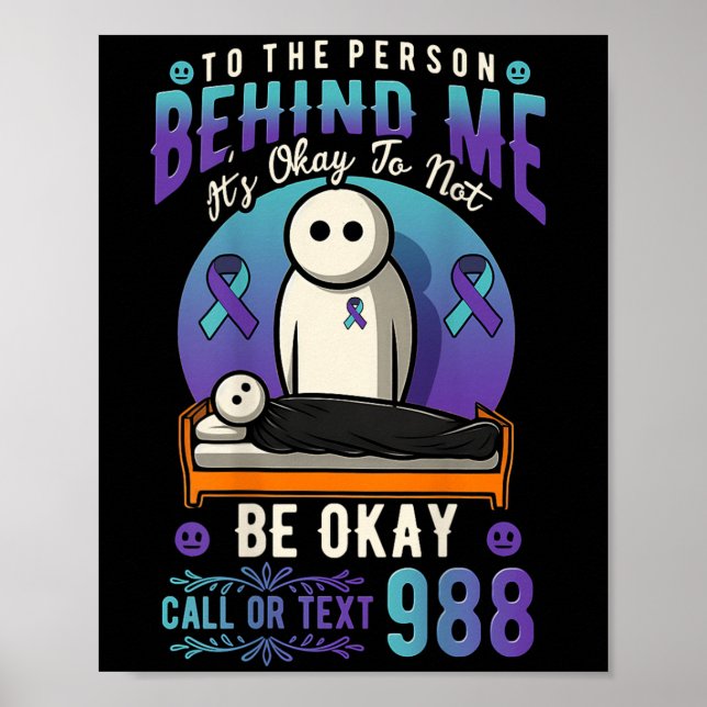 Póster Ayuda para la prevención del suicidio (Frente)