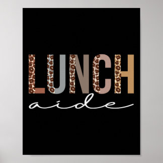 Póster Ayudante de almuerzo Apreciación del leopardo Dive