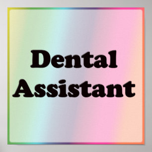 Póster Ayudante de dentista