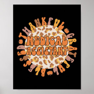 Póster Ayudante Médico Agradecimiento Acción de Gracias M