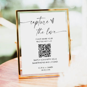 Póster Ayúdenos a Capturar el Letrero del Amor, Boda Mini