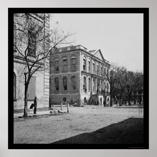 Póster Ayuntamiento de Charleston, SC 1865 (Frente)