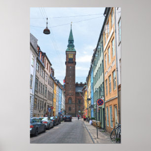 Póster Ayuntamiento de Copenhague, Dinamarca