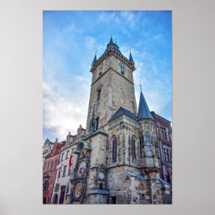 Póster Ayuntamiento de la Ciudad Vieja, Praga, República