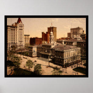 Póster Ayuntamiento de Nueva York, 1900