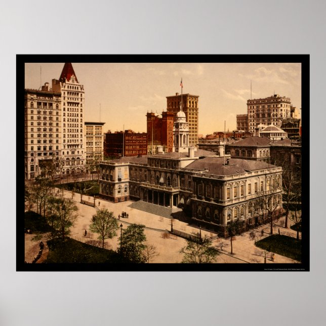 Póster Ayuntamiento de Nueva York, 1900 (Frente)
