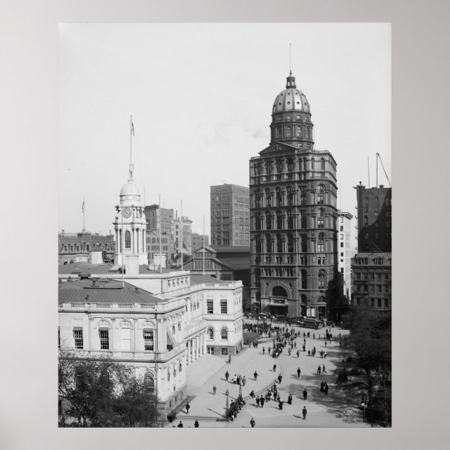 Póster Ayuntamiento y edificio del mundo (Frente)