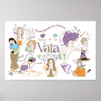 Póster Ayurveda Vata Dosha Poster