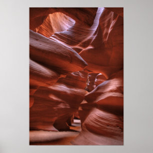 Póster AZ, Arizona, Page, Cañón Superior de Antílope