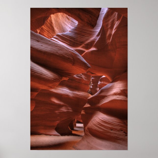 Póster AZ, Arizona, Page, Cañón Superior de Antílope (Frente)