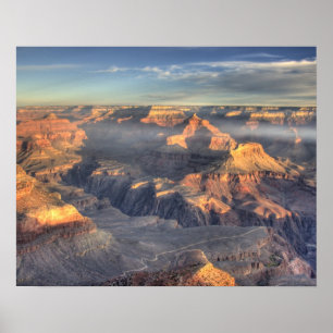 Póster AZ, Arizona, Parque Nacional del Gran Cánion, Sur 