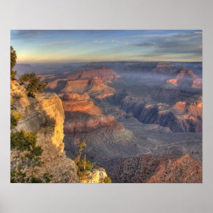 Póster AZ, Arizona, Parque Nacional del Gran Cánion, Sur 
