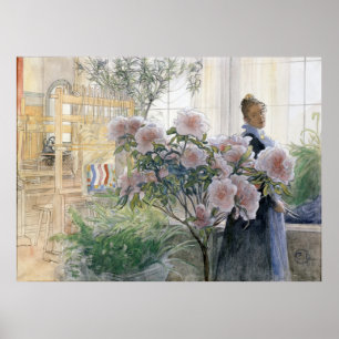 Póster Azalea por Carl Larsson