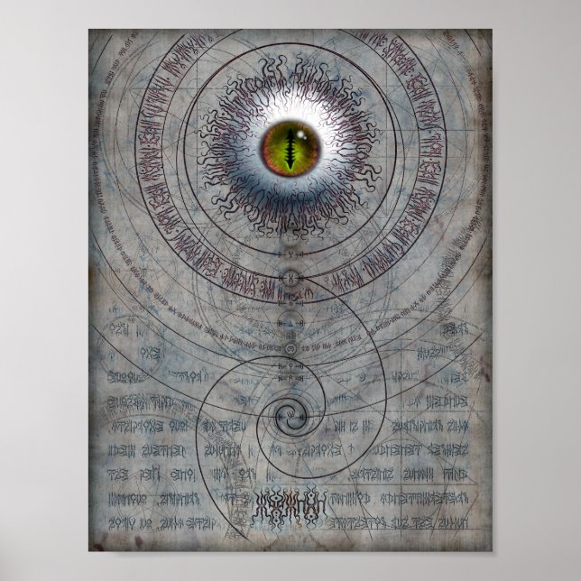 Póster AZATHOTH 8,5x11 (Frente)