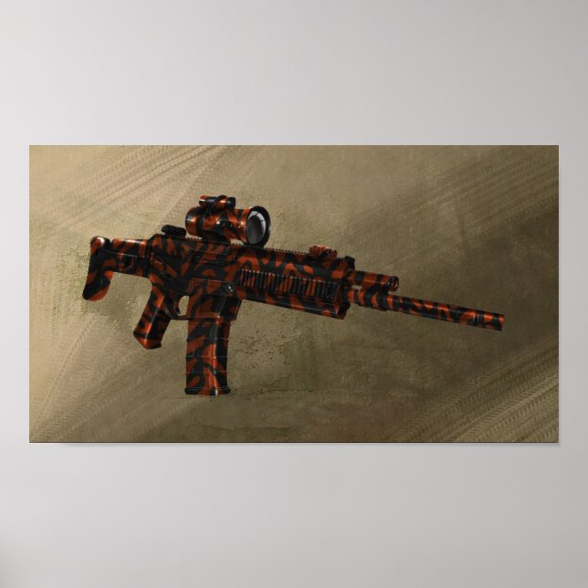 Póster Azmodeus Red Camo ACR Rifle, Poster (Frente)