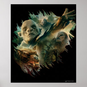 Póster Azog, Narzug y Bolg Graphic