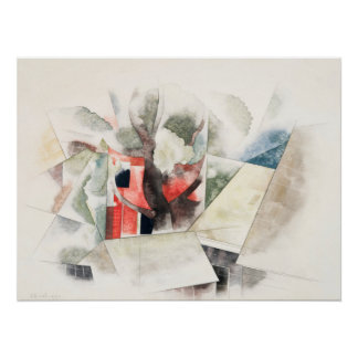 Póster Azoteas y Fantasía de Charles Demuth