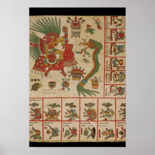 Póster Aztec Codex Borbonicus