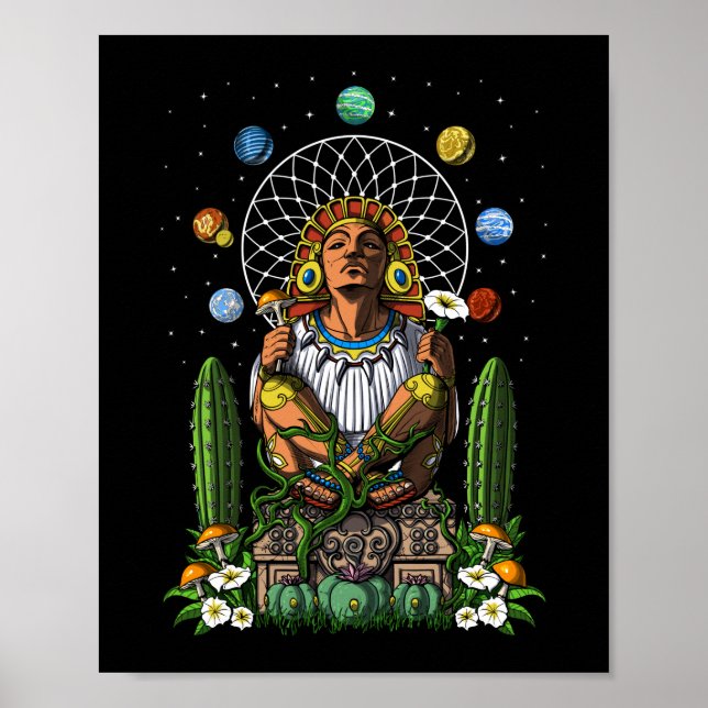 Póster Aztec God Xochipilli (Frente)