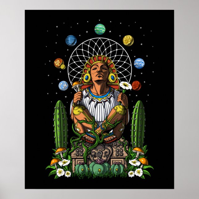 Póster Aztec God Xochipilli (Frente)