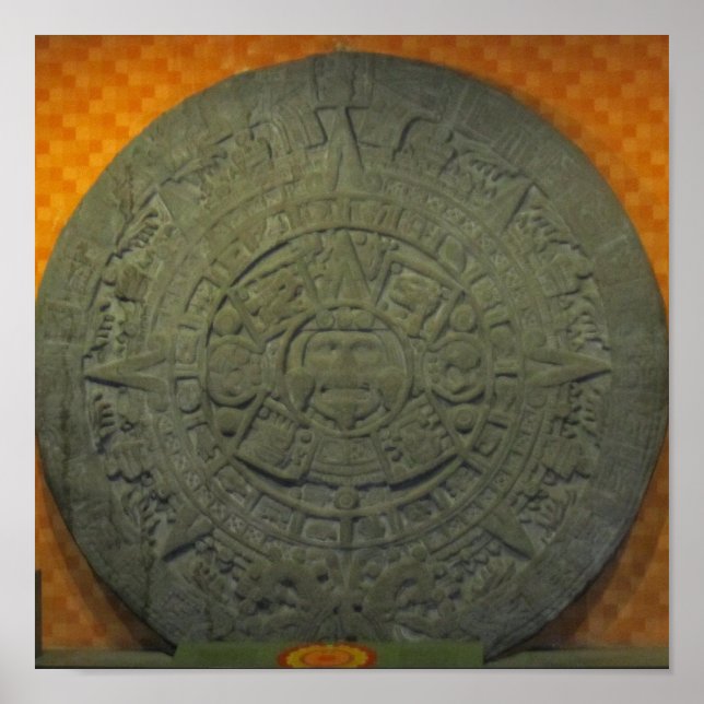 Póster Azteca Sundial (Frente)