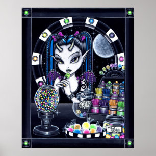Póster "Azúcar" Candy Store Fairy