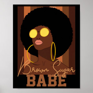 Póster Azúcar Morena Sé Orgullosa Mujeres Negras Afroamer