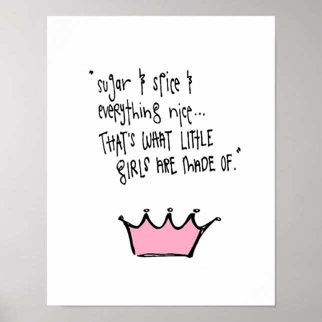 Póster azúcar y especias de wobblis (Frente)