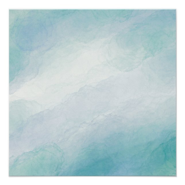 Póster Azul acuático (Anverso)