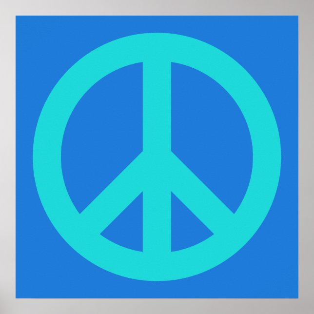Póster Azul Acuático (Frente)