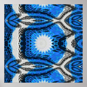 Póster Azul atómico