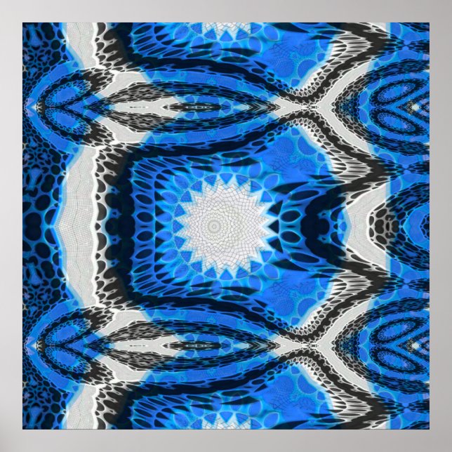 Póster Azul atómico (Frente)