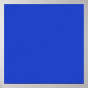 Póster Azul azul (color sólido) 