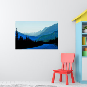 Póster Azul Banff Jasper