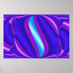 Póster azul brillante