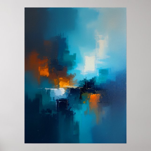 Póster Azul Brumoso  (Frente)