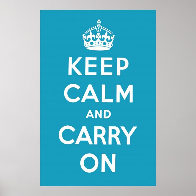 Póster Azul Caribe (Frente)