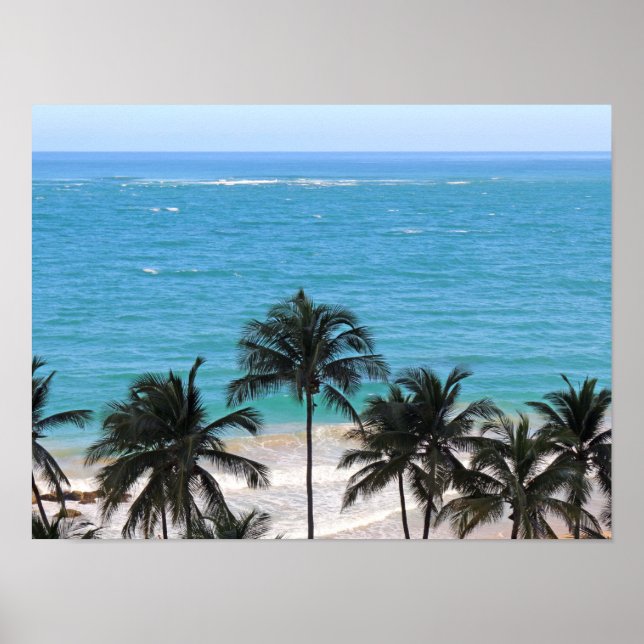 Póster Azul caribeño (Frente)