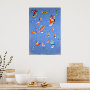 Póster Azul cielo Kandinsky